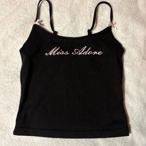 “Miss adore” cropped tank